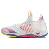 Li Ning Raid 4 Удобные низкие мужские бадминтонные кроссовки Бело-красные AYAR011-3