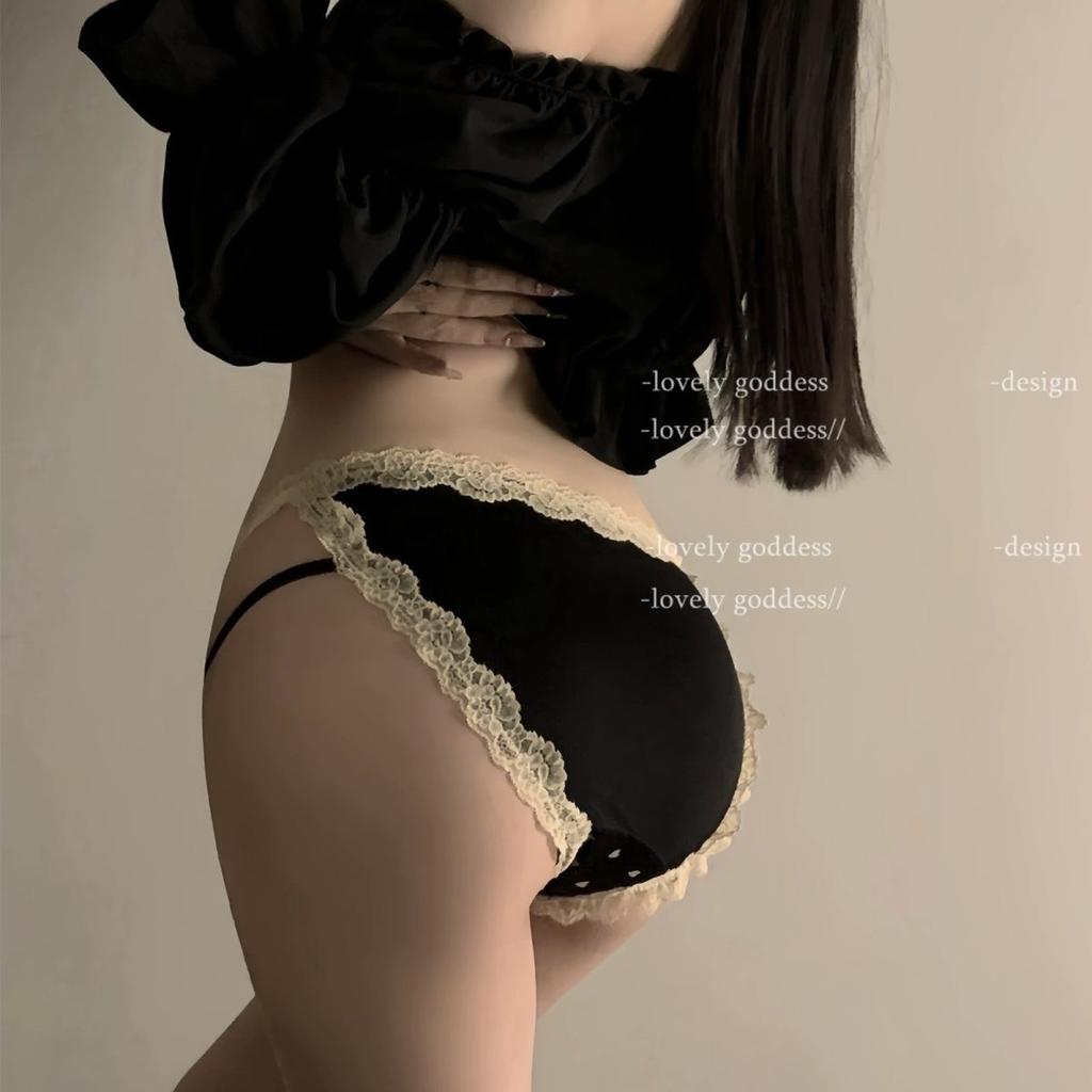 Женские летние сексуальные кружевные хлопковые трусы