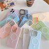 Phone Case For iPhone 11 13 16 Pro Max Case iPhone 14 15 Pro Max 12 13 Pro Max 16 Plus 13 Pro 14 Pro Two-in-one Jelly Magnetic Macaron Solid Anti-fall