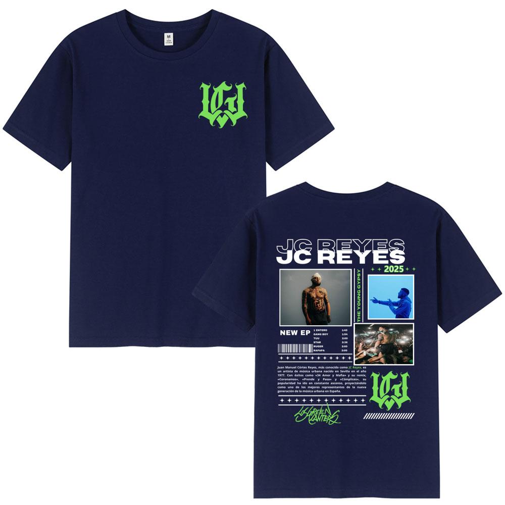 Rapper Jc Reyes Тур 2025 Графические Футболки Унисекс Женская Одежда Хлопковые Футболки Оверсайз Летние С Короткими Рукавами Свободные Футболки