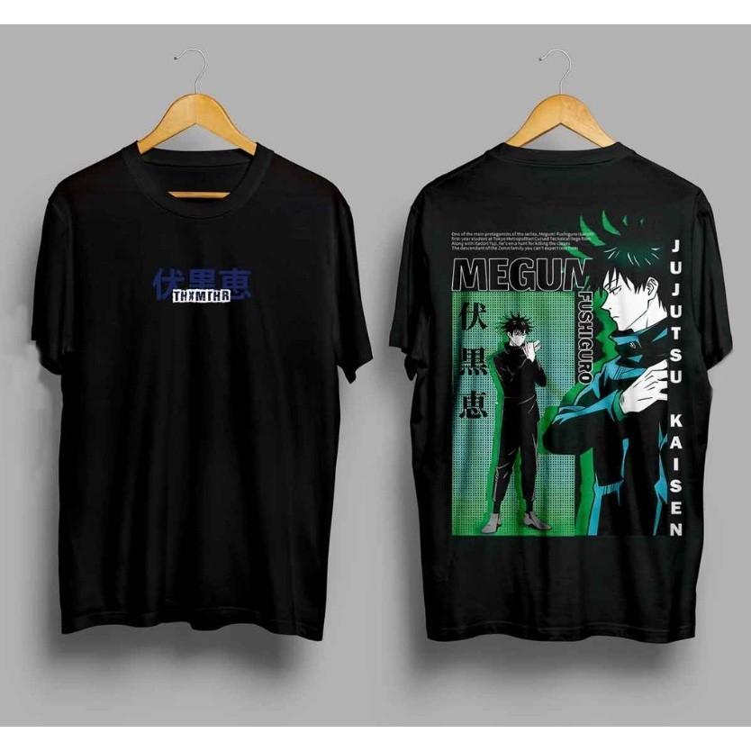2026 Summer Jujutsu Kaisen Gojo Satoru Double Sided Print Unisex Oversized Short Sleeve Purple Anime Effect Japanese Tshirt