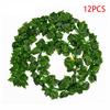 12 Pcs 2M Artificial Hanging Vine Plant Leaves Plastic Home Garden Wall Wedding Decoration