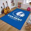 KAA Gent Logo with Blue Background Patterned carpet, non slip mat suitable for living room and bedroom sofas