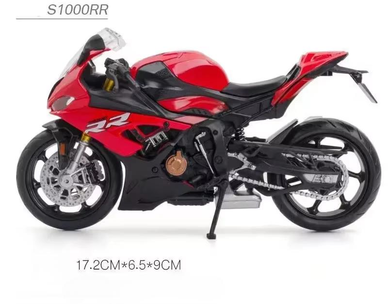 1:12 Yamaha Yzf-r1m Сплав Bmw S1000rr Мотоцикл Игрушки Литая Машина Управление Передним Колесом Резиновые Шины Транспортное Средство Для Мальчика Праздничные Подарки