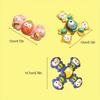3pcs Set Baby Suction Cup Spinner Toy 360° Rotating Super Suction Power Rattle, Cute Cartoon Animal Design, Developmental Toy Suitable