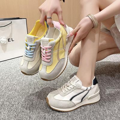 Универсальная обувь Forrest Gump, подходящая по цвету, спортивная и для отдыха, кроссовки для папы, женская осенняя новинка на платформе, немецкие тренировочные кроссовки