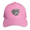 Silver Lab Face Baseball Cap Curved Brim Classic Fit Low Profile Unstructured Unisex For Men Women