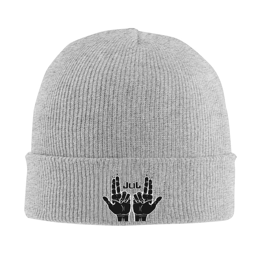 JULs Rap Beanie Hats Bonnet Hats Adult Unisex Funny Kpop Knitted Hat Autumn Custom Head Wrap Caps