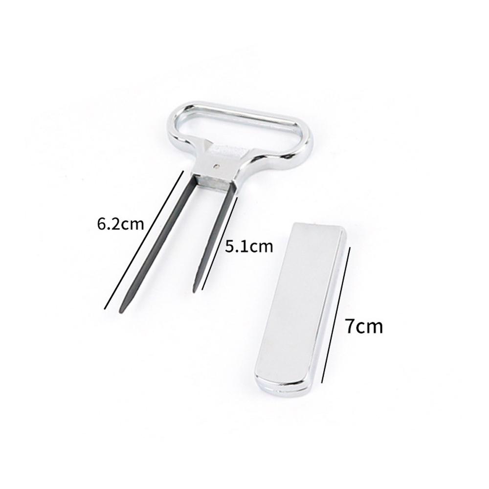 Two-Prong Cork Puller with Cover Wine Opener Cork Bottle Opener Stainless Steel Corkscrew for Vintage Wine Bottle Opening