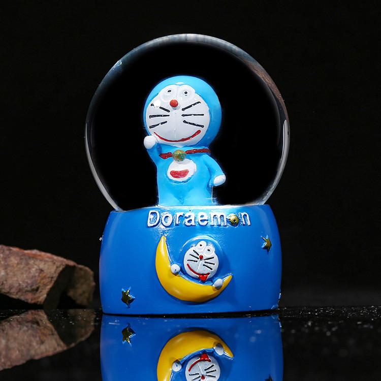 Милый фиолетовый лавандовый медведь, светящийся мини-кристальный шар, подарок на день рождения ребенка, настольное полимерное украшение