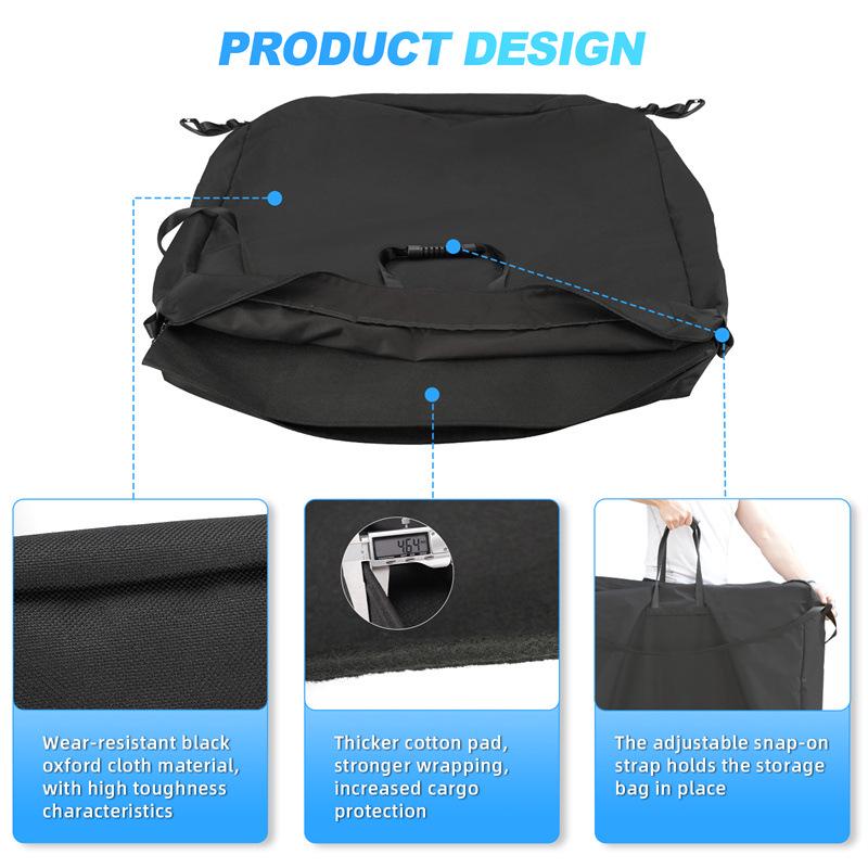 Сумка для хранения жесткого верха Bronco: Водонепроницаемая и прочная ткань Оксфорд с мягким центром (Подходит для 2021+)