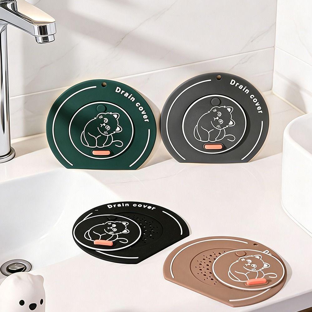 Anti Odor Floor Drain Cover Silicone Sewer Filter Pad Creative Floor Drain Mat for Kitchen Toilet