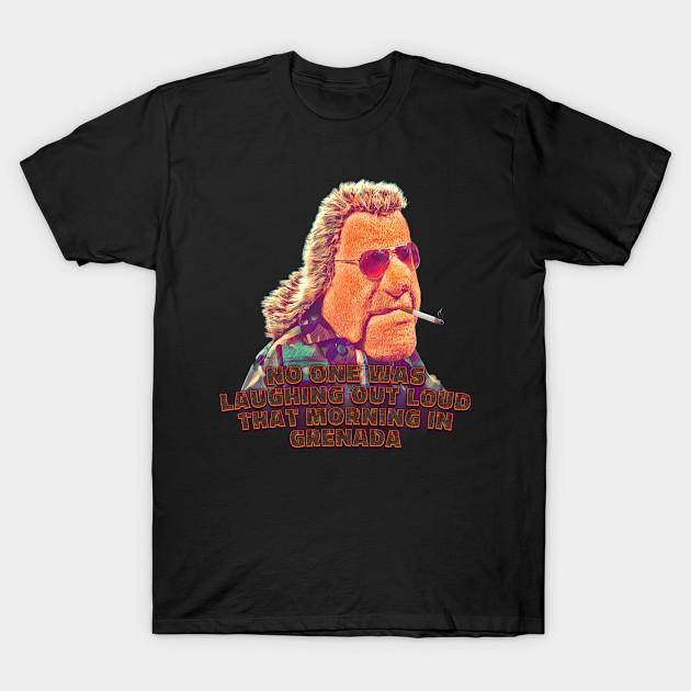 Men Black Print T-shirt Tony No-Cut Heat Transfer Print Cotton Tshirt