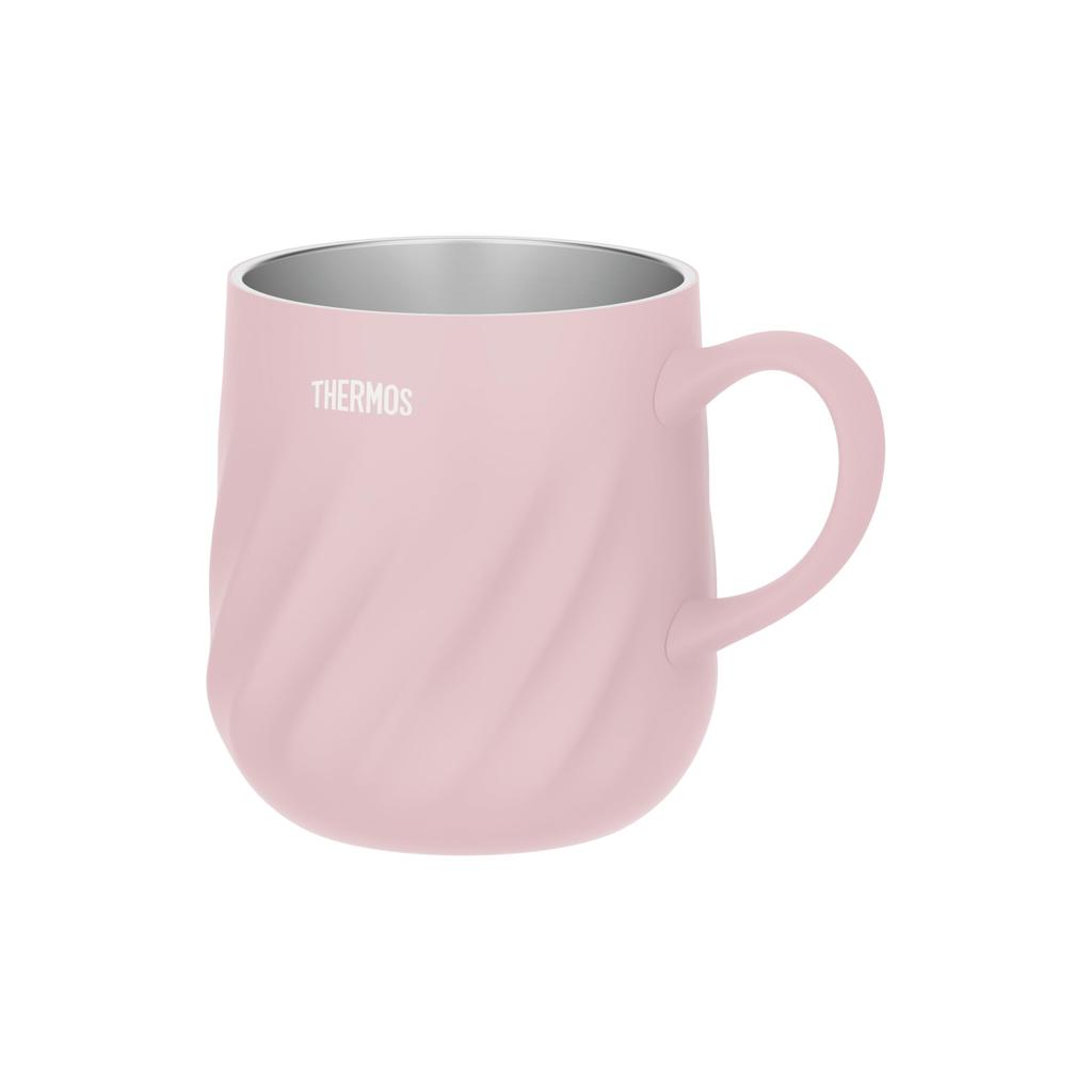 Thermos Кружка с вакуумной изоляцией для мытья в посудомоечной машине, 450 мл, розовая, безопасная, JTD-450