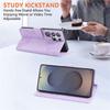 Suitable for S25 edge rose flower phone case, card slot leather case S24/25 embossed three-card protective case A17