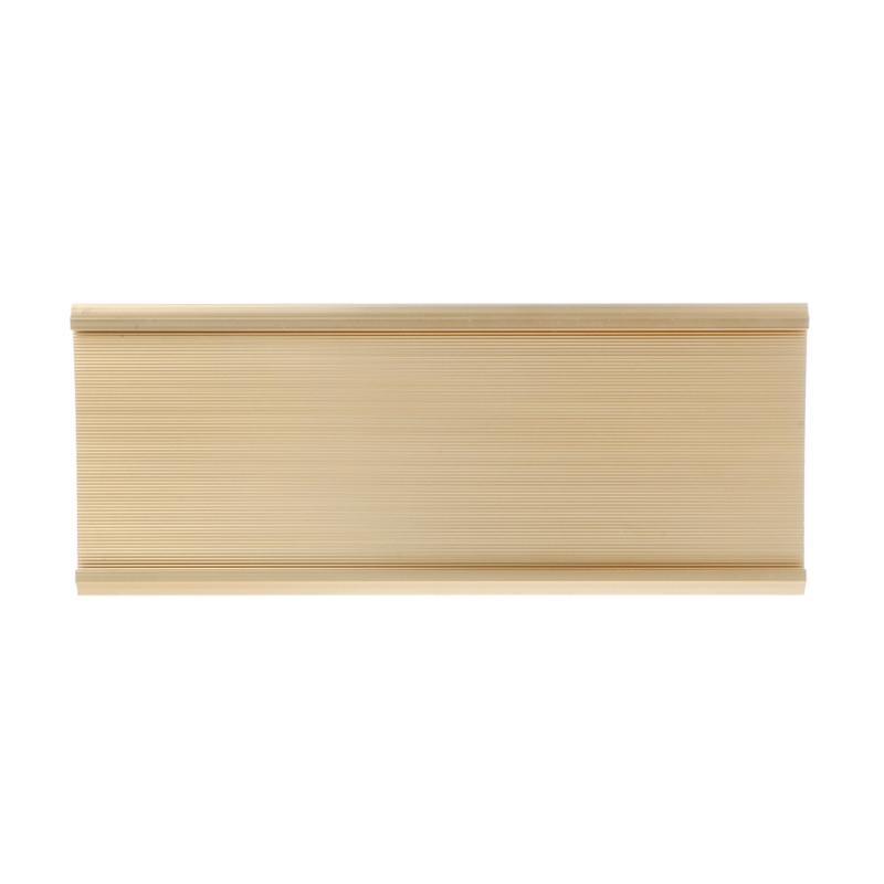 Golden Sign Aluminum Alloy Name Desk Plaque Holder Office School 9x24cm