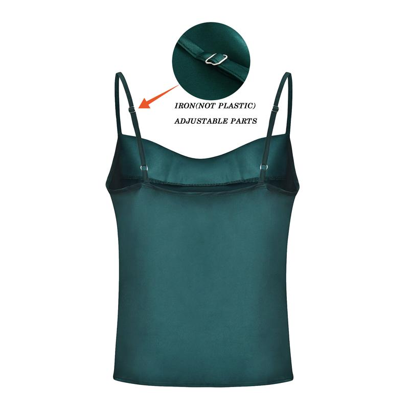 Женские летние шелковые атласные топы, майки, майки, рубашки на бретельках, зеленые, белые топы на бретелях, женская одежда, женская одежда