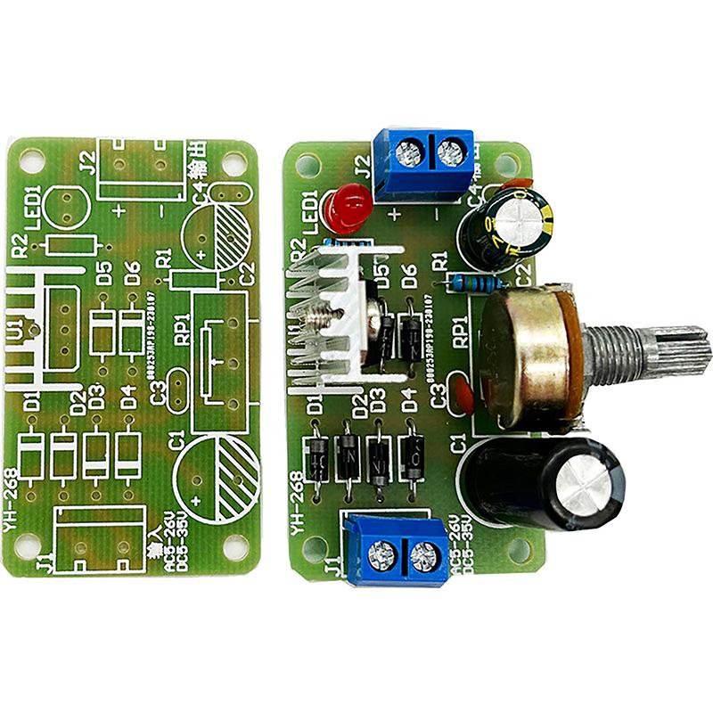 Lm317 Регулируемый комплект блока питания цепи постоянного тока DIY обучающие детали
