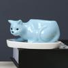 With Tray Cat Flower Vase With Drainage Hole Kitten Vase Container Ceramic Flower Pot Bonsai