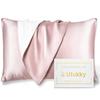 Utukky Silk Pillowcase On Single Sided 43 X 63 6A Silk Reduces Antibacterial and Beautiful Hair and Gentle On Sensitive Suitable for All For Silk Set