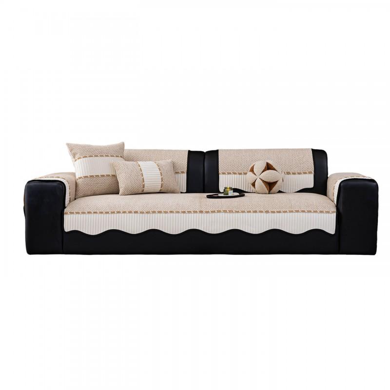 Chenille Sofa Cushion Cover Modern Minimalist Slipcover Living Room Couch Seat Pad All Season Use