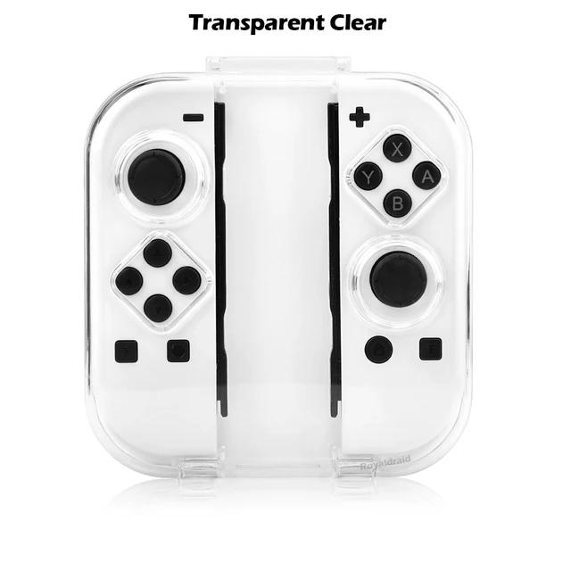 НОВЫЙ 4 ЦВЕТА Прозрачный чехол для NS Switch/OLED Joy-cons Ручка Коробка для хранения для Joycons Пылезащитный прозрачный защитный чехол