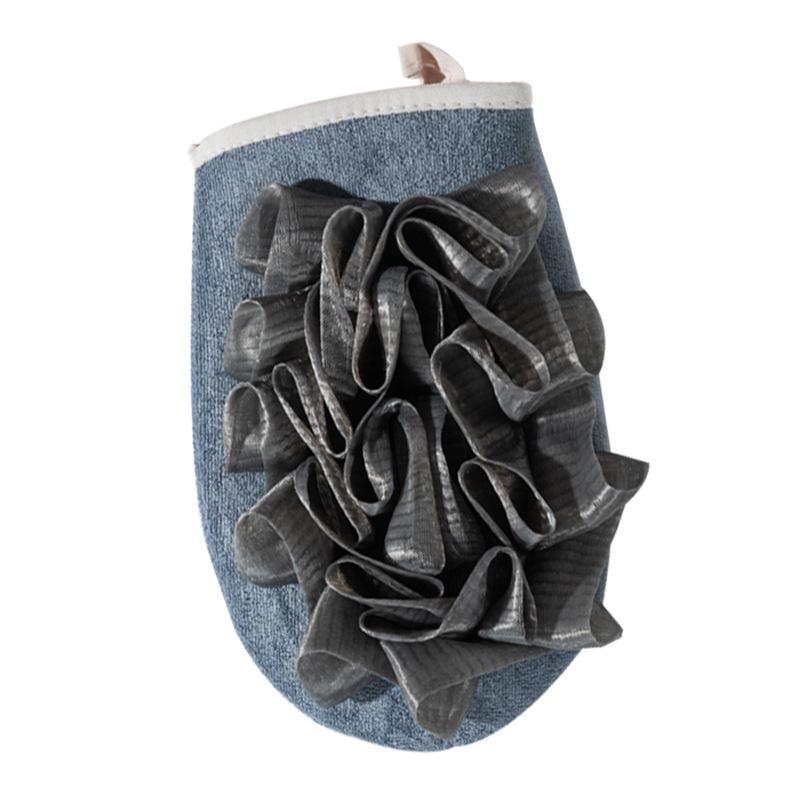 2 в 1 Щетка для ванны Отшелушивающий скраб для душа Перчатки Массажная губка для тела Мытье кожи Аксессуары для душа