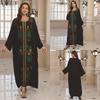2025 European & American Cotton Embroidered Beach Cover-up Robe Style Dress
