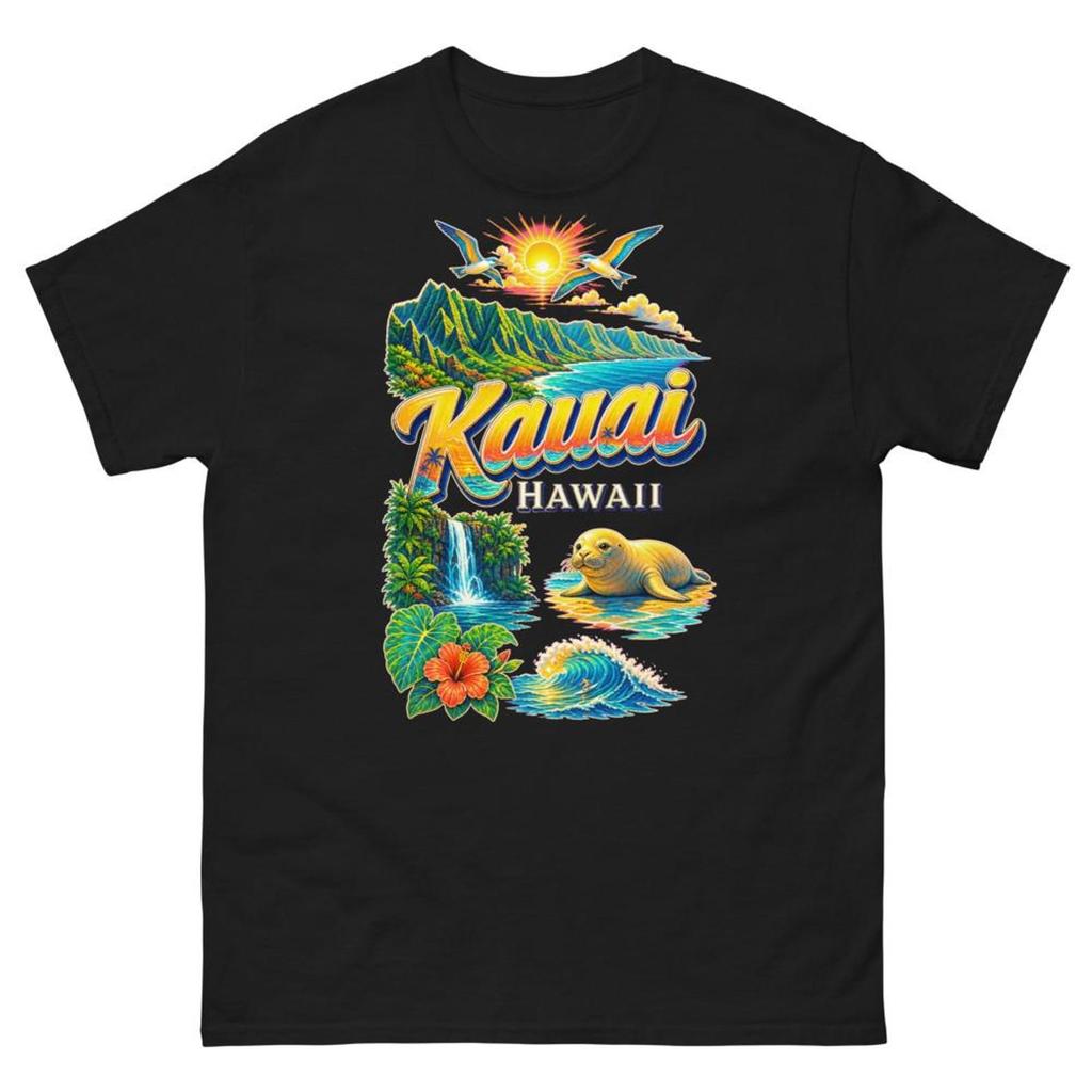 Kauai Hawaii T-Shirt, Souvenir Tee, Tropical Travel Keepsake Shirt, Unisex Vacation Gift