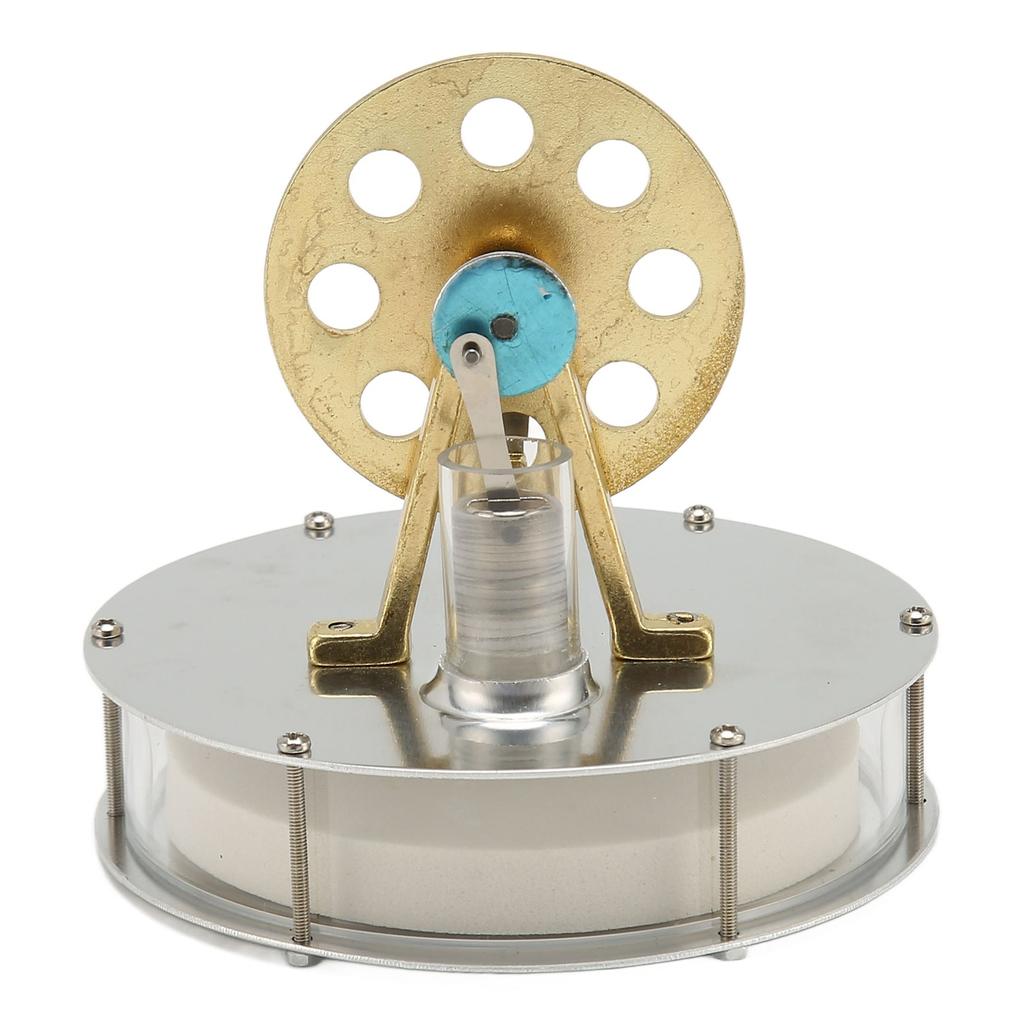 Двигатель Стирлинга Модель двигателя Низкотемпературный серебристый цинковый сплав Нержавеющая сталь Электричество Генератор