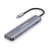 LENTION 8in1 USB C Hub 100W PD Power Supply Micro Card Reader USB High Speed Data Transfer HDMI Conversion Adapter Slim Small Compatible with MacBook