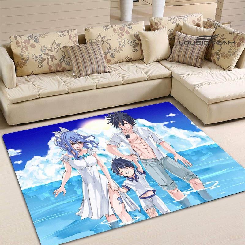 Ковер в стиле аниме «Fairy Tail», детский игровой ковер для гостиной, спальни, ковер для балкона, ванной комнаты, противоскользящий дверной коврик, реквизит для фотографий