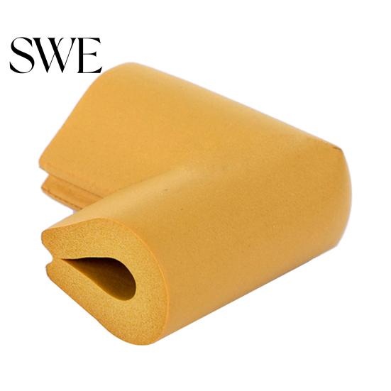 Desk Corner Protector Cover U-shape Safe NBR Rubber Edge Guard for Rectangular or Square End Table