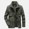 Spring Autumn Men's Casual Jacket Pure Cotton Standing Collar Men's Jacket