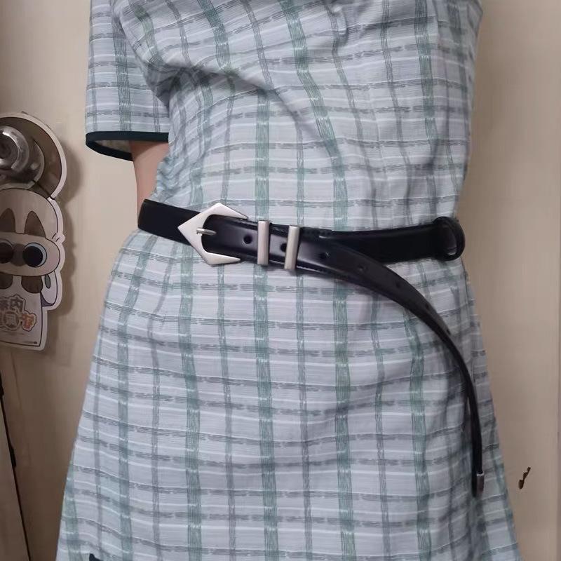 Четыре сезона в наличии новый ремень женский кожаный модный универсальный джинсовый ремень украшение с юбкой, костюмом, свитером талии крышка