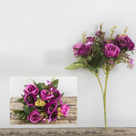 1шт искусственный цветок роза DIY производительность сад свадьба домашняя вечеринка фото реквизит