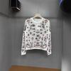High-Quality Early Spring Mohair Floral Embroidery Crew Neck Sweater