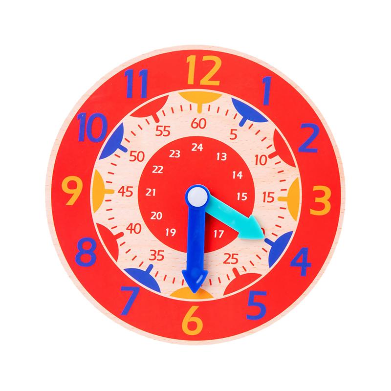 Детские деревянные игрушки Монтессори-часы Час Минута Секунда Познание Время Обучающие пособия Развивающие игрушки для детей