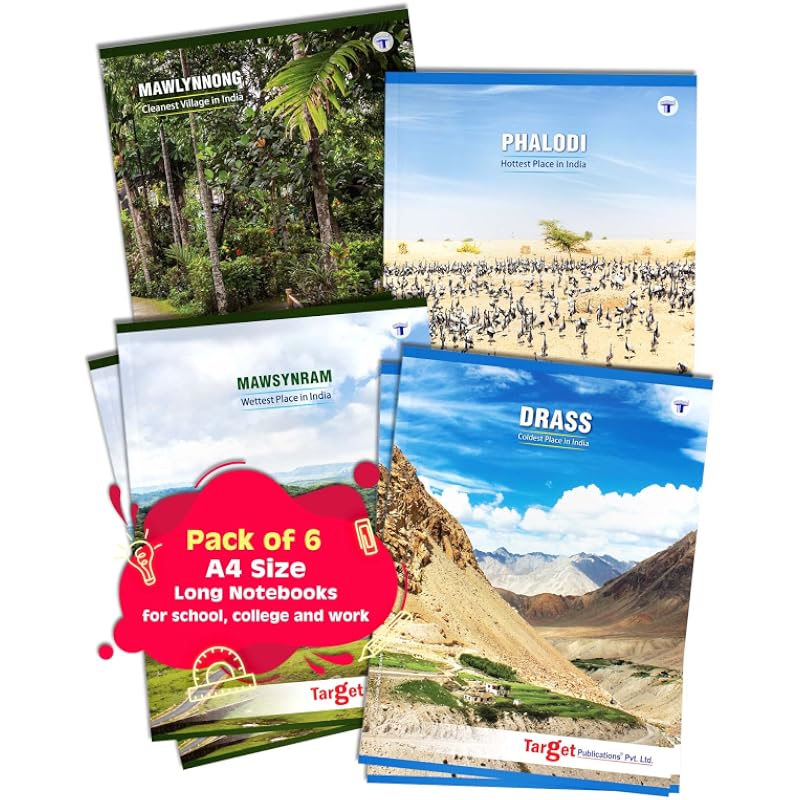 Target Publications A4 Size Long Notebooks
