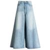 High Waist Wide Leg Pants Women Spring and Autumn Skirt Pants Denim Trousers