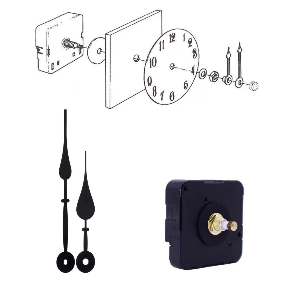 Motor Tool Kit Clock Movement DIY Set Long Shaft Wall Clock Clockwork Repair Parts  DIY Clock