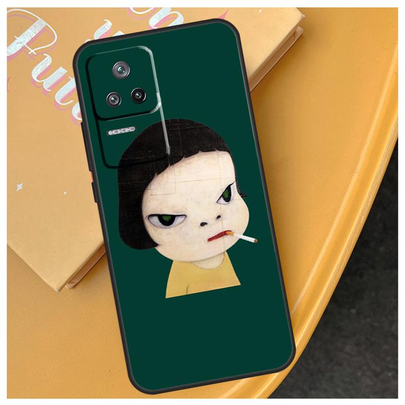 Yoshitomo Nara Funda For Xiaomi 15 14 Ultra 17 Pro Max 13T 14T 15T POCO F5 F6 F7 Pro X5 X6 X7 F8 Ultra Case
