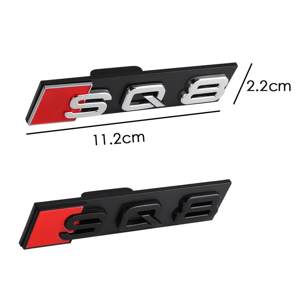 1Pc Audi Car Grill Badge Front Emblem Center Cover For Audi SQ7 SQ8 SQ3 SQ5 S Q3 Q4 Q5 Q6 B6 B7 B8 Auto Modification Accessories