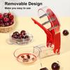 Инструмент для удаления косточек Cherry Pitter, портативный инструмент для удаления косточек с шестью отверстиями и замком