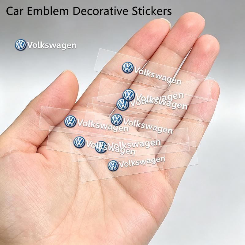 5/10PCS Car Emblem Sticker Car Body Decoration Sticker For Volkswagen VW Polo Tiguan Golf 4 5 Jetta Beetle Scirocco Passat zs9