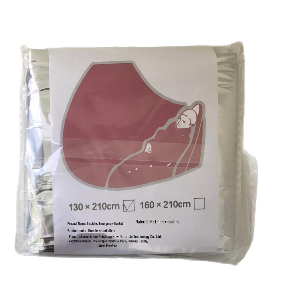 Всепогодное аварийное одеяло для выживания: Алюминиевое термоодеяло для путешествий, устойчивое к холоду, теплоизолирующее, водонепроницаемое, защищающее от солнца, предотвращающее гипотермию