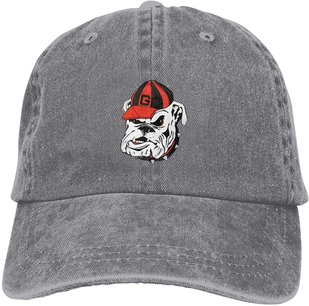 Бейсболки унисекс с логотипом Georgia Bulldogs, винтажная джинсовая шляпа с регулируемой посадкой