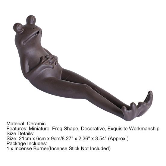 Курильница в стиле дзен, керамический стиль, в форме животного, медленный держатель для ароматических палочек в форме лягушки, домашний декор на каждый день