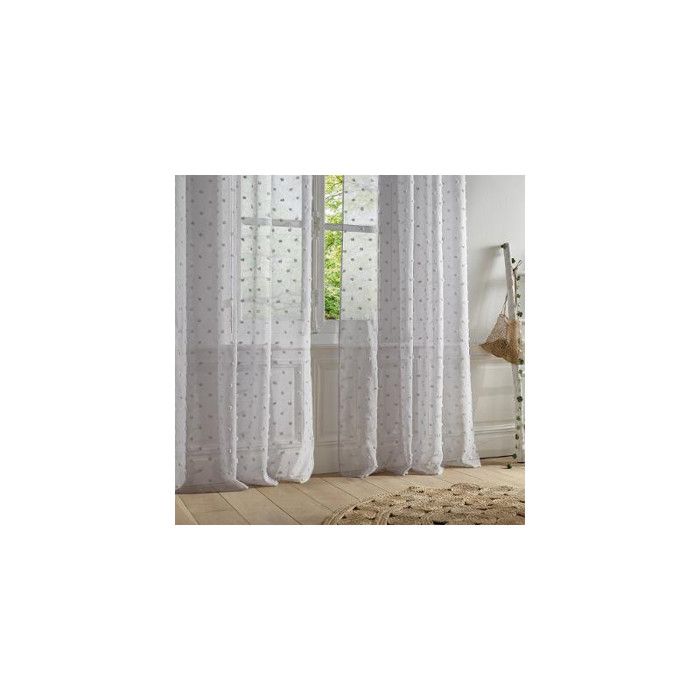 Voilage "Lily" 140 x 240 cm - Gris