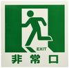 TRUSCO Magnetic Sign 180 X 180 Emergency Exit (Glow-in-the-Dark Type) TMCK-1818-A